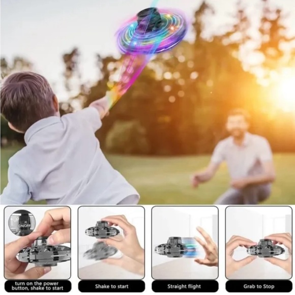 Flying Spinner Mini UFO Drone, Ifly Spinner Fly UFO Flying Fidget Spinner, Ifly - Picture 2 of 4